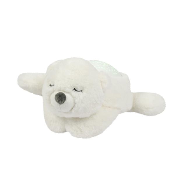 NATTOU Projektor hudební se světlem medvídek bílý