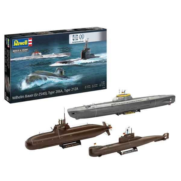 Plastic ModelKit ponorky 05186 – 70 Years Bundeswehr:Wilhelm Bauer,Type 206A,Class2 (1:144