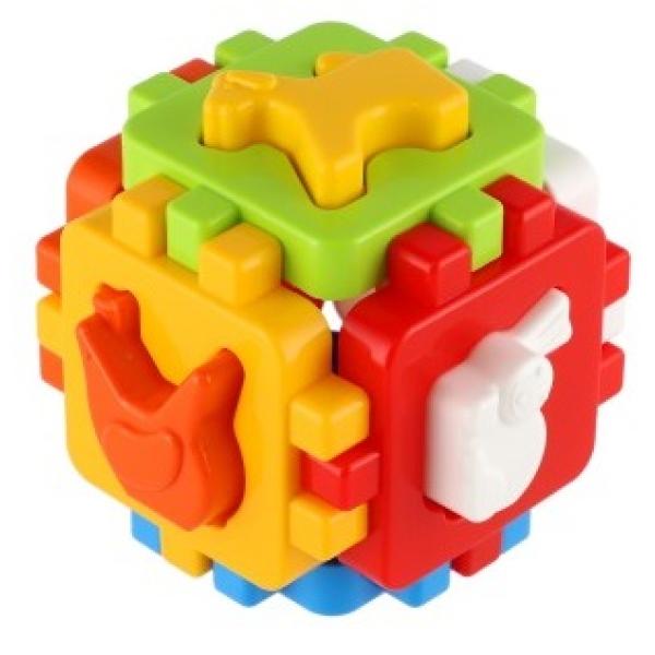 Vkladačka kocka plast 10x10cm v sieťke
