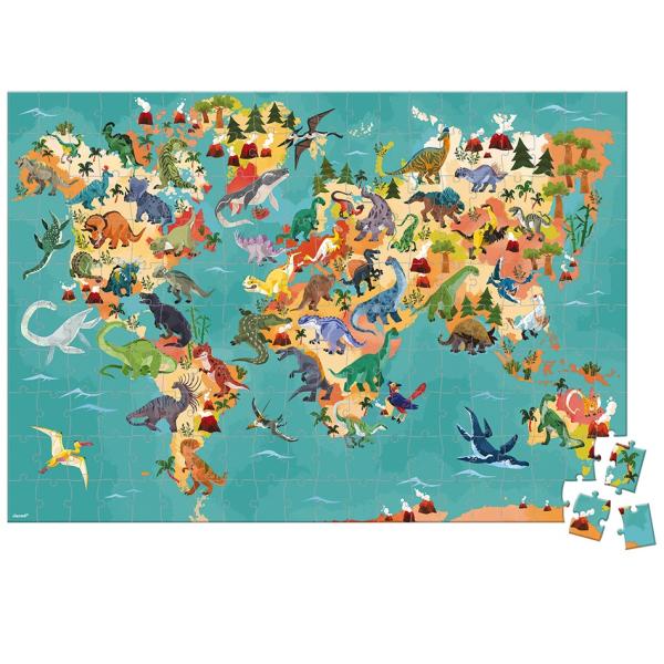 Janod Vzdělávací puzzle Dinosauři 200 ks