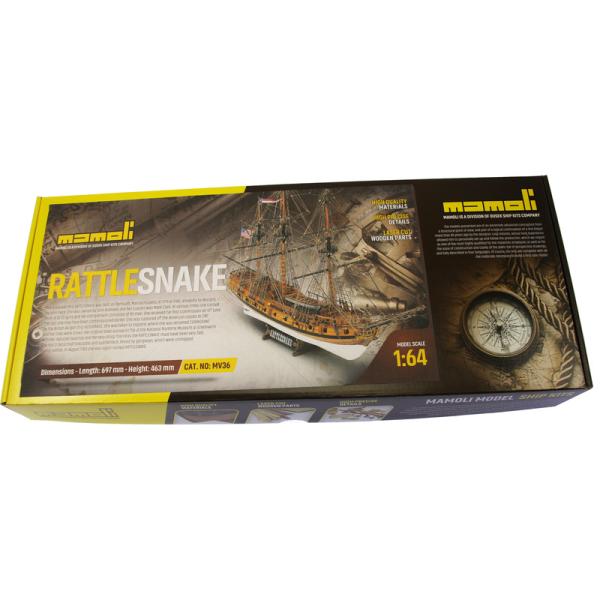 MAMOLI Rattlesnake 1779 1:64 kit (obrázek 7)