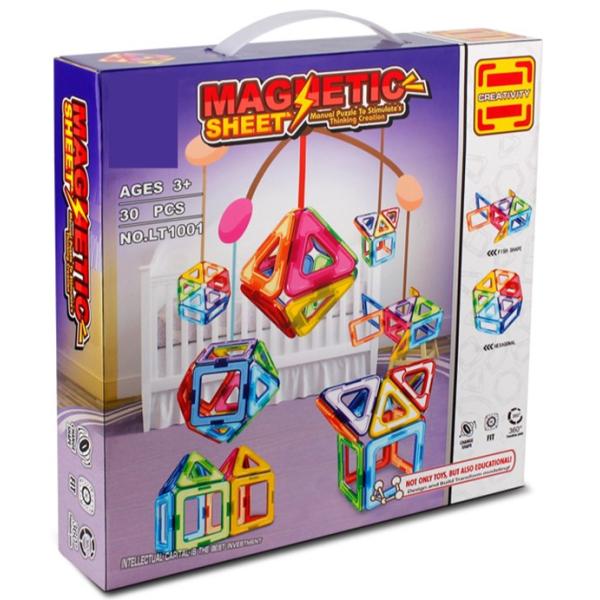 Magnetická stavebnica Magnetic Sheet 30 dielikov