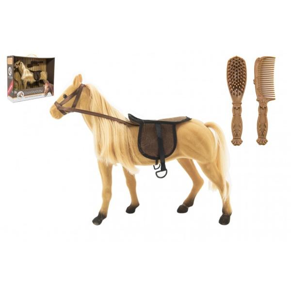 Caballo grande para peinar Fliška con accesorios de plástico 38cm
