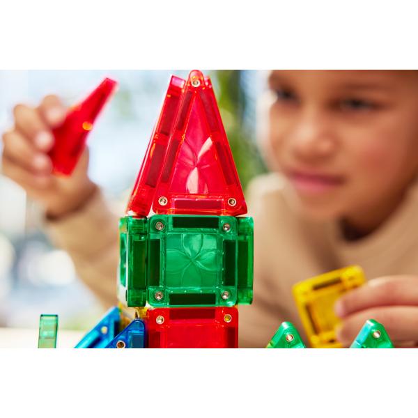 Cleverclixx Magnetická stavebnice Mini Tiles Pack Intense – 28 ks (obrázek 9)