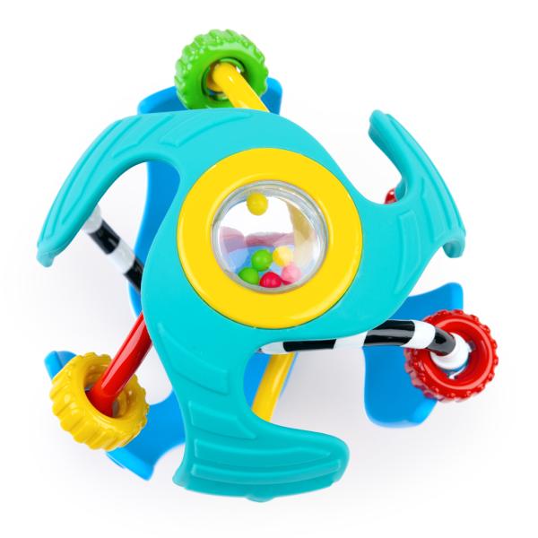 BABY EINSTEIN Hračka senzorická koule s kousátkem Rattle & Sense™ 3m+