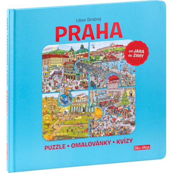 PRAHA - Puzzle, omalovánky, kvízy