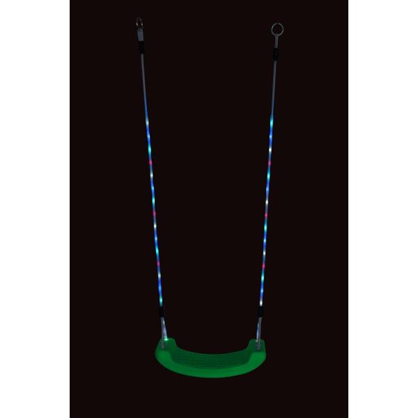 Plastová svítící houpačka zelená