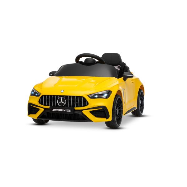 Elektrické autíčko Mercedes CLE 12V s pohonem zadních kol, žluté, Jednomístné, Lithiová (obrázek 3)