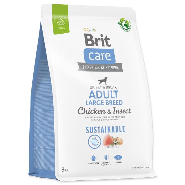 Krmivo Brit Care Dog Sustainable Adult Large Breed Chicken & Insoct 3kg