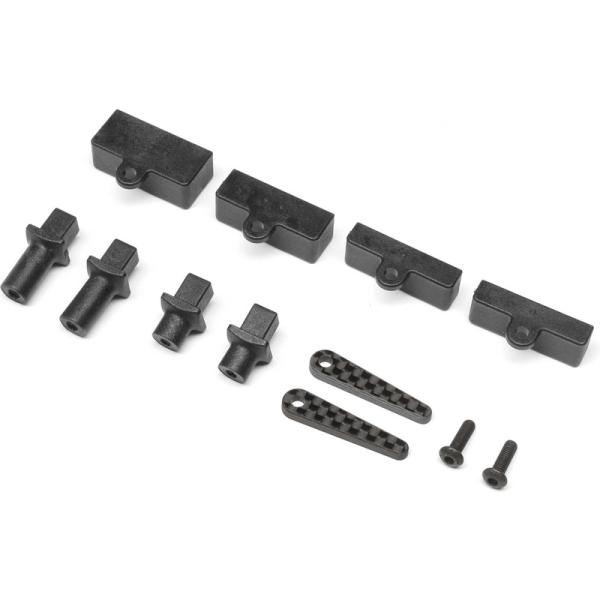 TLR lôžko batérie uhlík: 22X-4