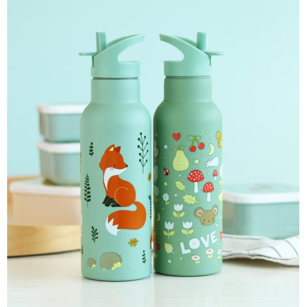 A Little Lovely Company - nerezová láhev na pití, 500 ml - kamarádi z lesa (obrázek 6)