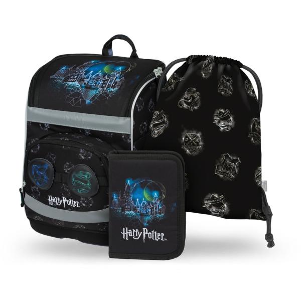 BAAGL SADA 3 Zippy Plus Harry Potter Rokfort Lumos: aktovka, peračník, vrecko