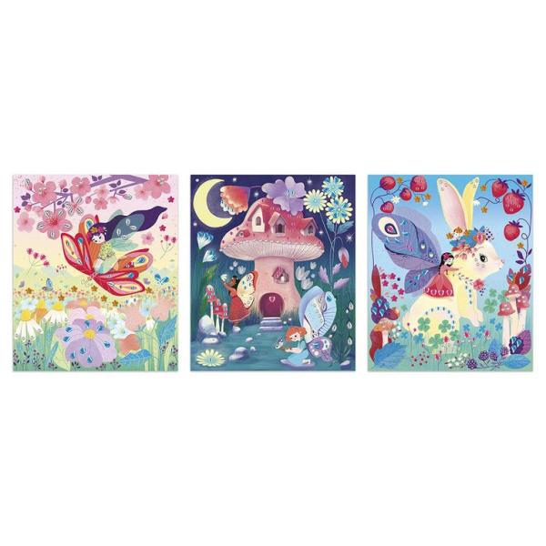 Janod Atelier Mini Kreativní sada Štrasové kamínky nalepování Magické víly