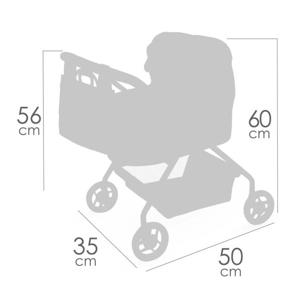DeCuevas 86075 Můj první kočárek pro panenky s taškou Sophie 2025 - 56 cm (obrázek 9)