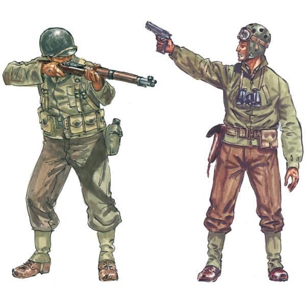 Model Kit figurky 6120 - WWII - AMERICAN Infantry (1:72) (obrázek 3)