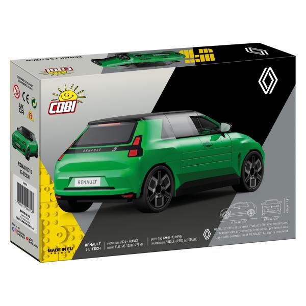 Cobi Renault 5 e-tech 1:35 Zelená (obrázek 6)