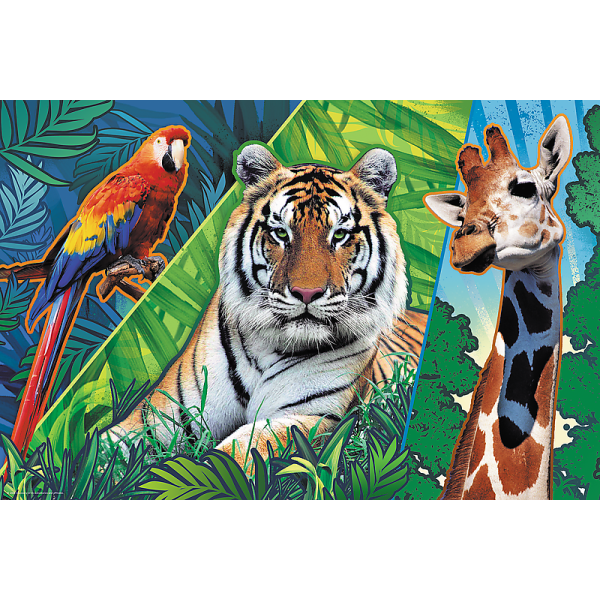 Trefl Puzzle 300 – Úžasná zvířata / Discovery Animal Planet