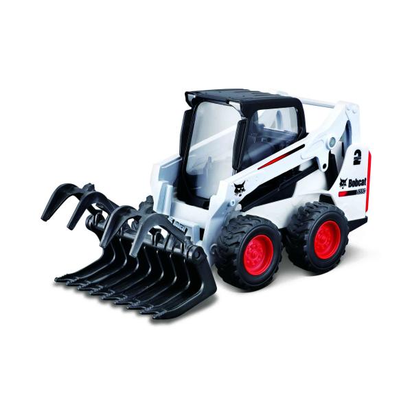 Pala minipala Bburago da 10 cm Bobcat S590 con pinza