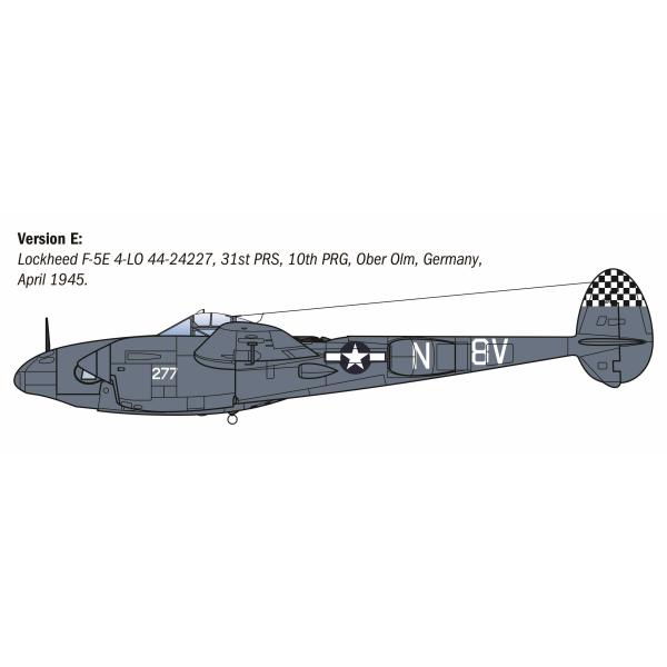 Model Kit letadlo 2834 - P-38J E.T.O. (1:48) (obrázek 6)