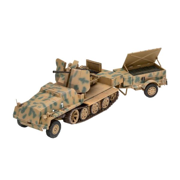 ModelSet military 63293 - sWS s Flak43 a Sd.Ah58 Ammo Trailer (1:72) (obrázek 4)