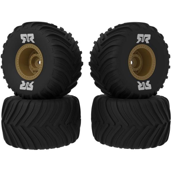 Arrma koleso s pneu dBoots Chevron MT, disk bronzový (4): GROM