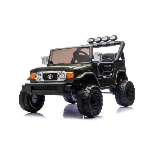 Elektrické autíčko Toyota FJ Cruiser XXL s pohonem 4×4, licencované (Dvou místné), zelené,