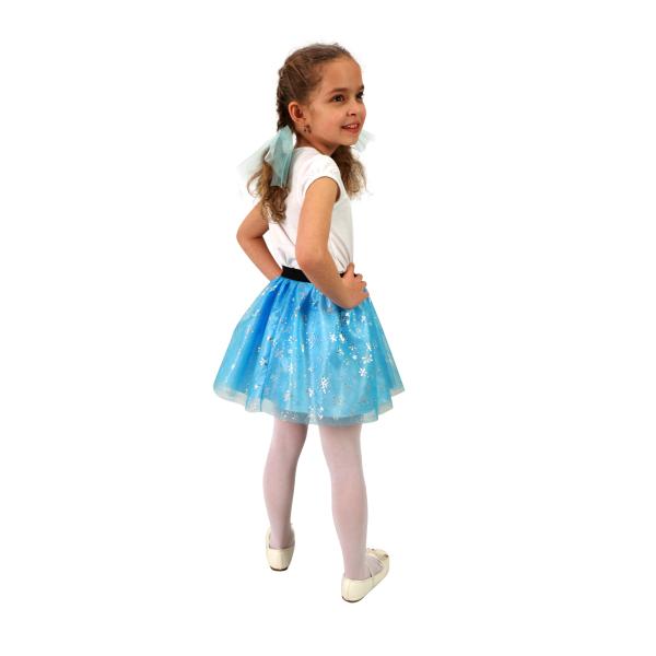 Dětská tutu sukně zimní princezna s vločkami (obrázek 4)