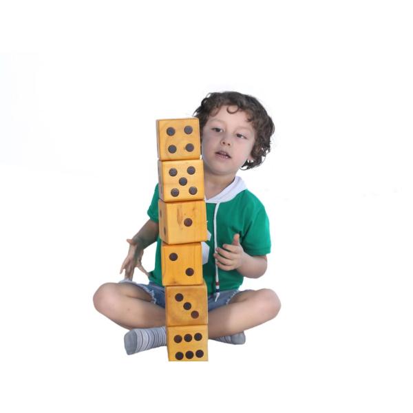 Kostky hrací 9 cm 6 ks