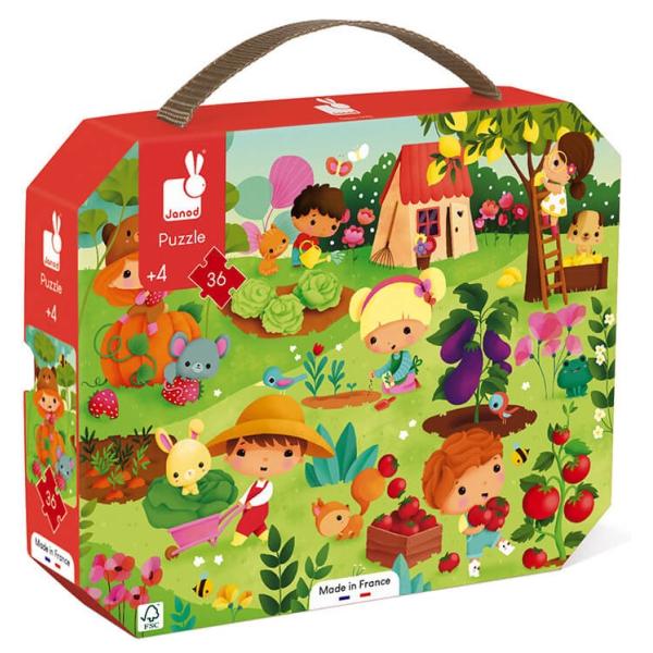 Janod Puzzle Im Koffer Garten 36 Stk-image