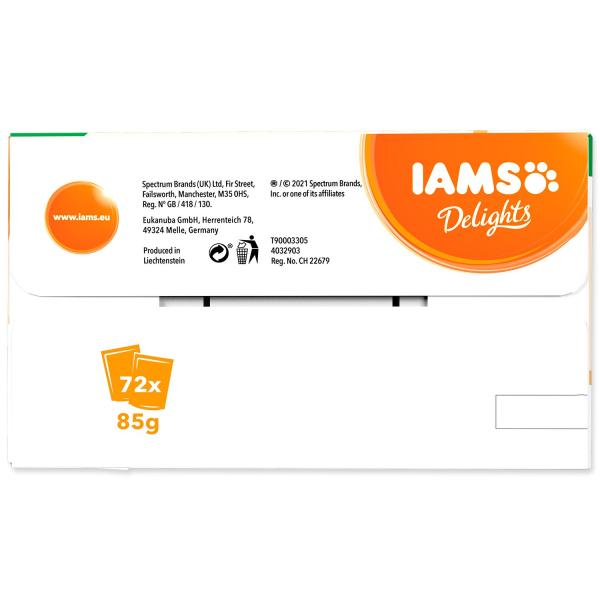 Kapsička Iams Delights mořské a suchozem.maso v želé multipack 6120g (obrázek 3)