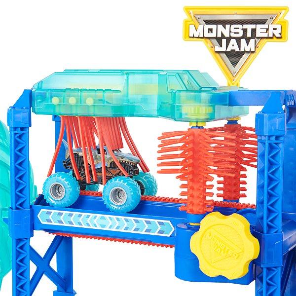 Monster Jam – Hrací set Megalodon Monster Wash, 1:64