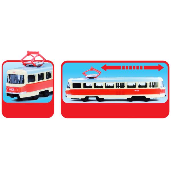 Kovová retro tramvaj, 16 cm (obrázek 5)