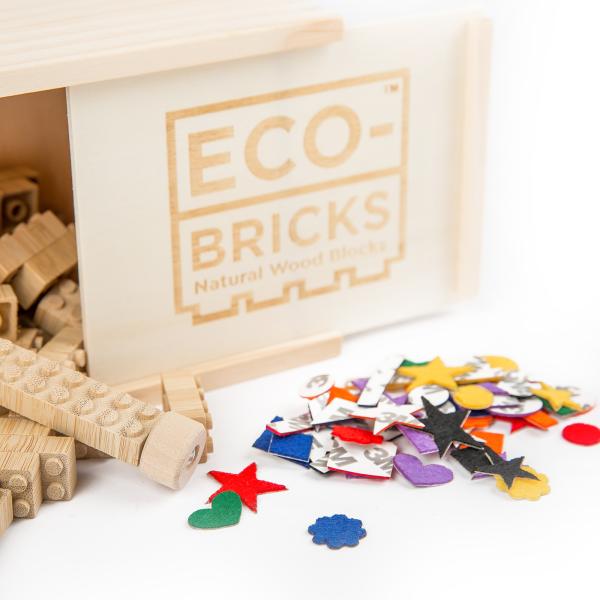 ECO-BRICKS Bambusová stavebnice 90 dílků (obrázek 4)