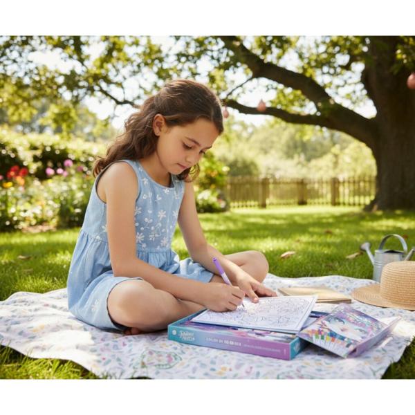 Nebulous Stars Malování podle čísel set s fixy 31×25 cm