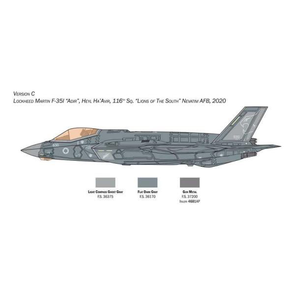 Model Kit letadlo 1464 - F-35A Lightning II (Beast Mode) (1:72) (obrázek 6)