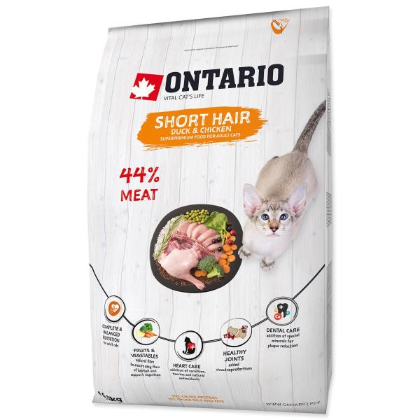 Krmivo Ontario Cat Shorthair 6,5kg