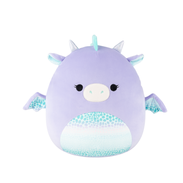 SQUISHMALLOWS Dragón morado - Drow, 30 cm