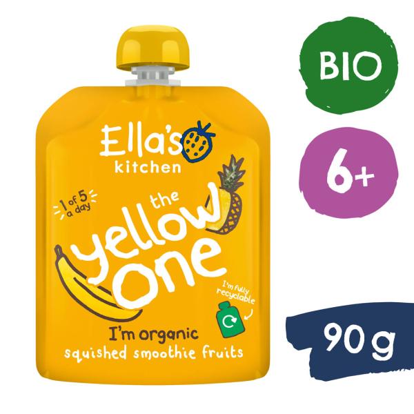 Ella’s Kitchen BIO YELLOW ONE Ovocné pyré s banánem (5×90 g)