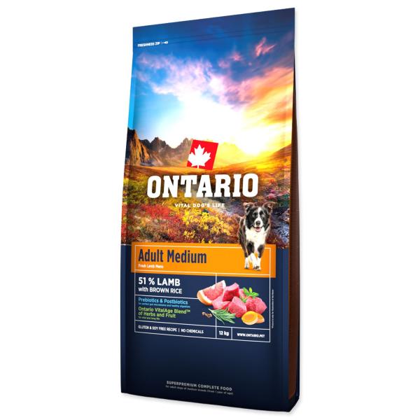 Krmivo Ontario Adult Medium Lamb & Brown Rice 12kg (obrázek 7)