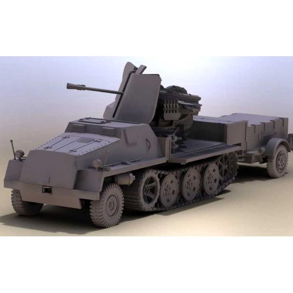 ModelSet military 63293 – sWS s Flak43 a Sd.Ah58 Ammo Trailer (1:72)