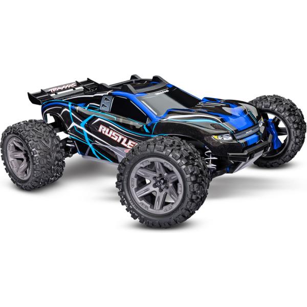 Traxxas Rustler 1:10 BL-2s 4WD RTR modrý