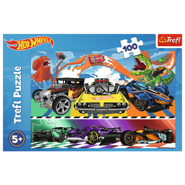 Trefl Puzzle 100 dílků - Rychlostní auta / Hot Wheels