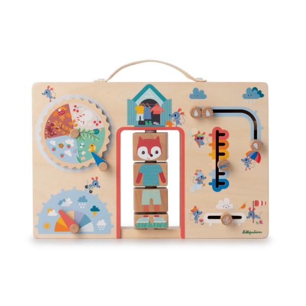 Lilliputiens - Activity Board - obliekame sa podľa počasia - líška Alica