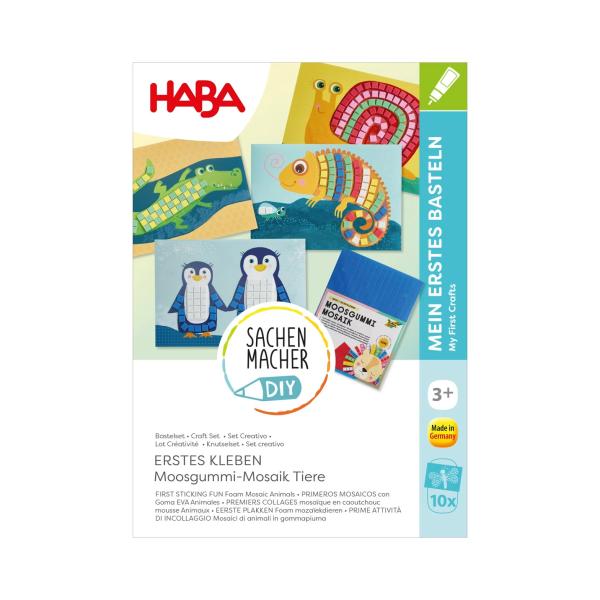 Haba Kreatívna sada Lepenie penová mozaika Zvieratká