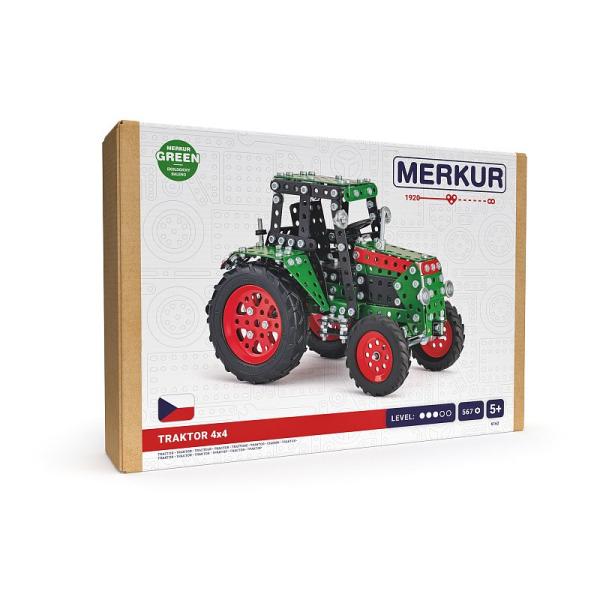Merkur - Traktor 4x4 zelený, 567 dílků