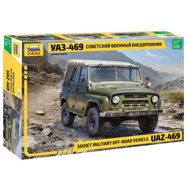 Model Kit military 3629 - UAZ-469 Sovětské 4WD terénní vozidlo (1:35)