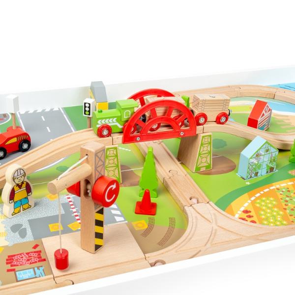 Bigjigs Rail Dřevěná vláčkodráha a stůl (obrázek 3)