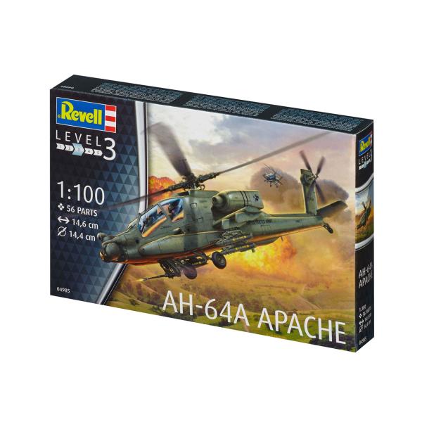 Plastic modelky vrtulník 04985 – AH-64A Apache (1: 100)