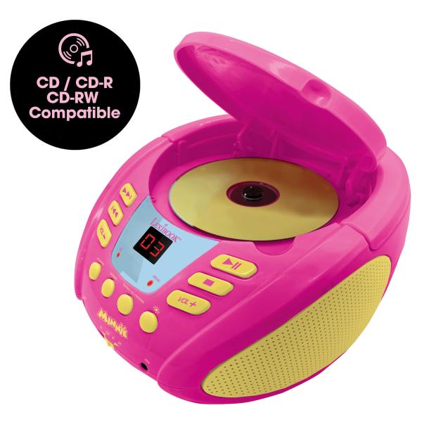 Lexibook Svítící Bluetooth CD přehrávač Myška Minnie (obrázek 3)