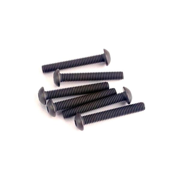 Traxxas skrutka imbus M3x20mm polguľatá hlava (6)